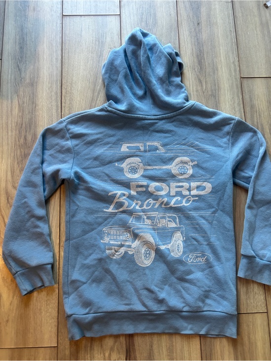 Ford Other - Kids Ford Bronco Light Blue Pullover Hoodie